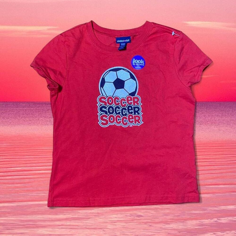 Y2k Deadstock Vintage Limited Too Soccer Baby Tee